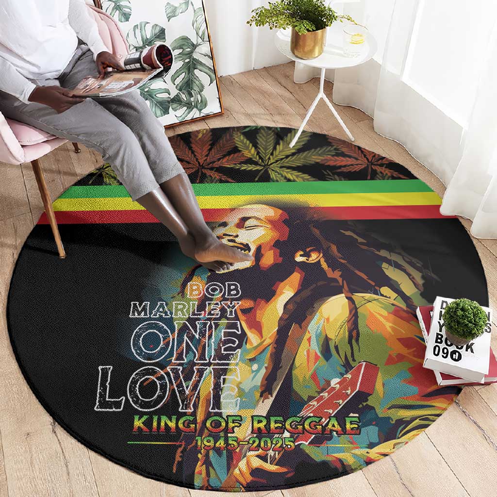 Jamaica Legend Bob Birthday Round Carpet Thank You For The Memories LT15