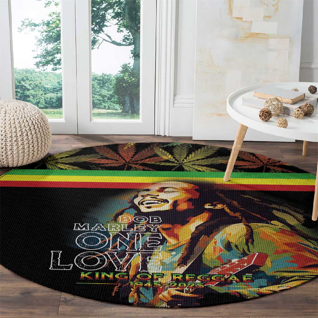 Jamaica Legend Bob Birthday Round Carpet Thank You For The Memories LT15