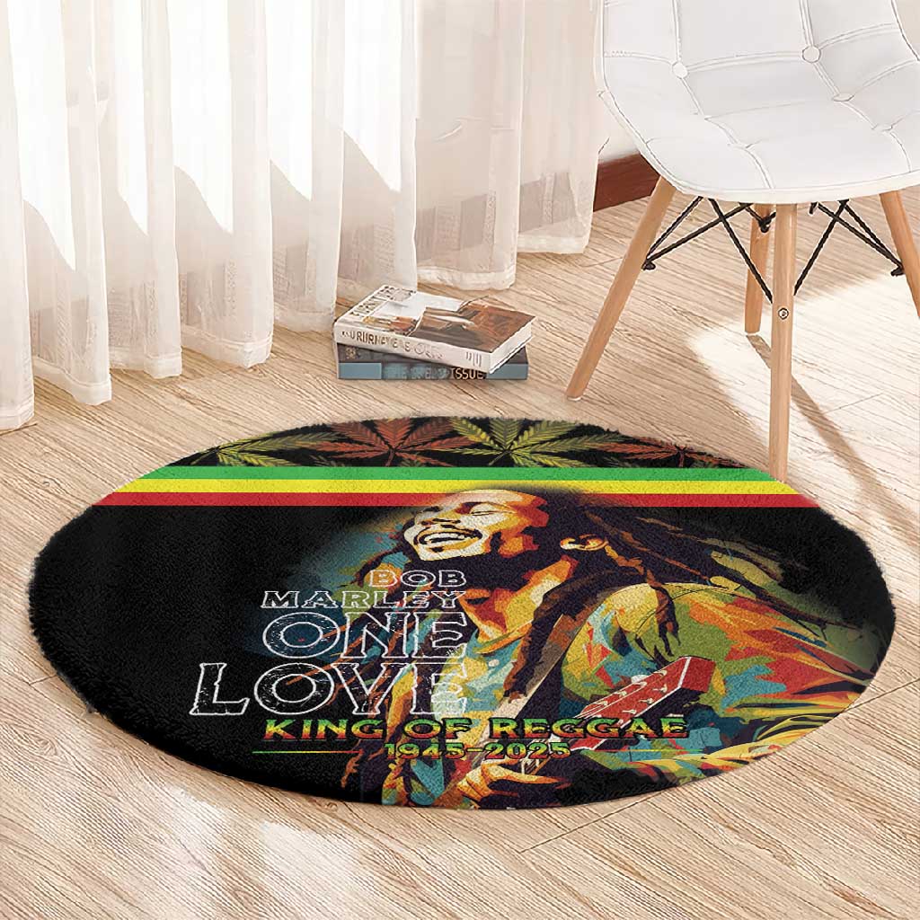 Jamaica Legend Bob Birthday Round Carpet Thank You For The Memories LT15
