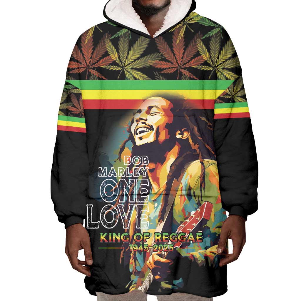 Jamaica Legend Bob Birthday Wearable Blanket Hoodie Thank You For The Memories LT15