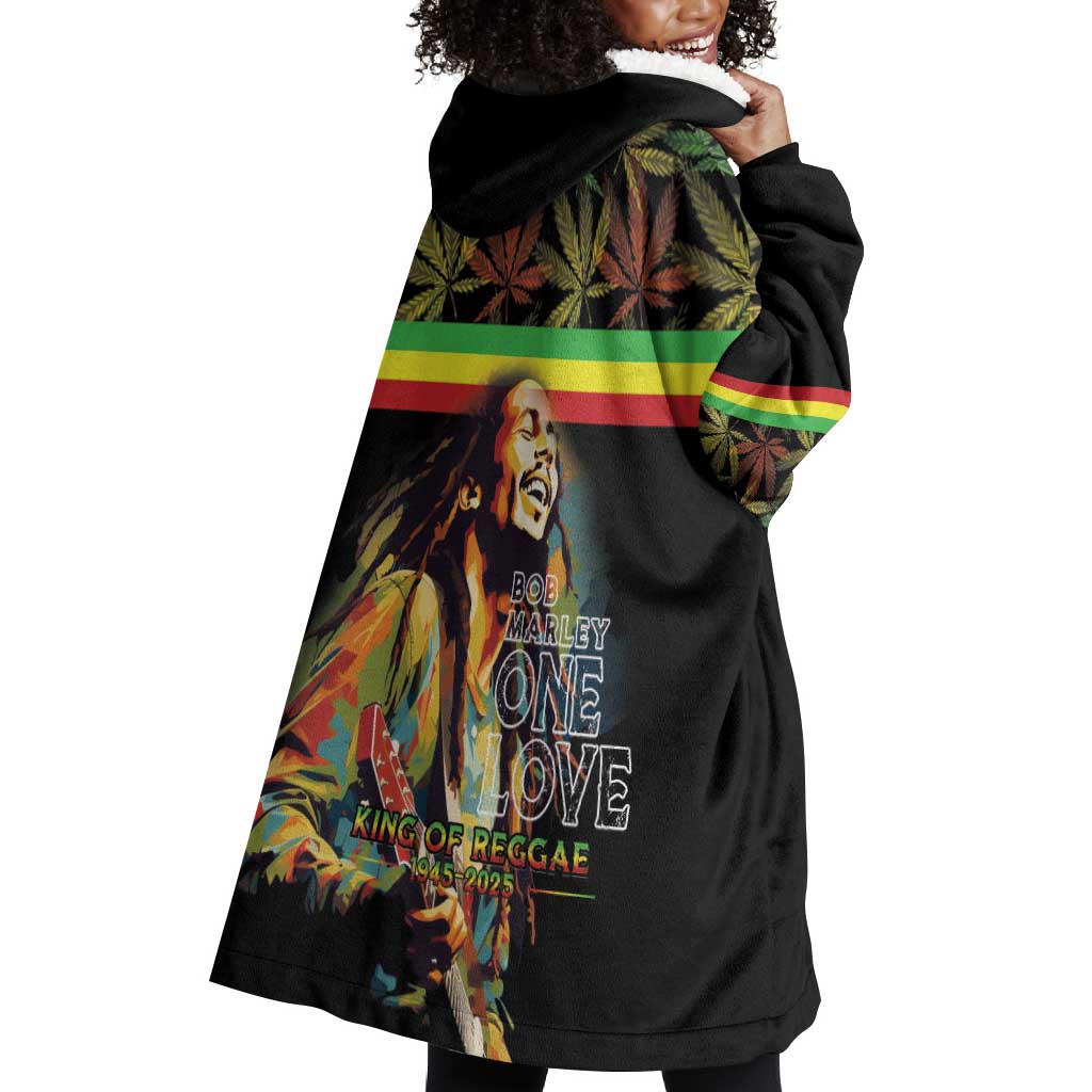 Jamaica Legend Bob Birthday Wearable Blanket Hoodie Thank You For The Memories LT15