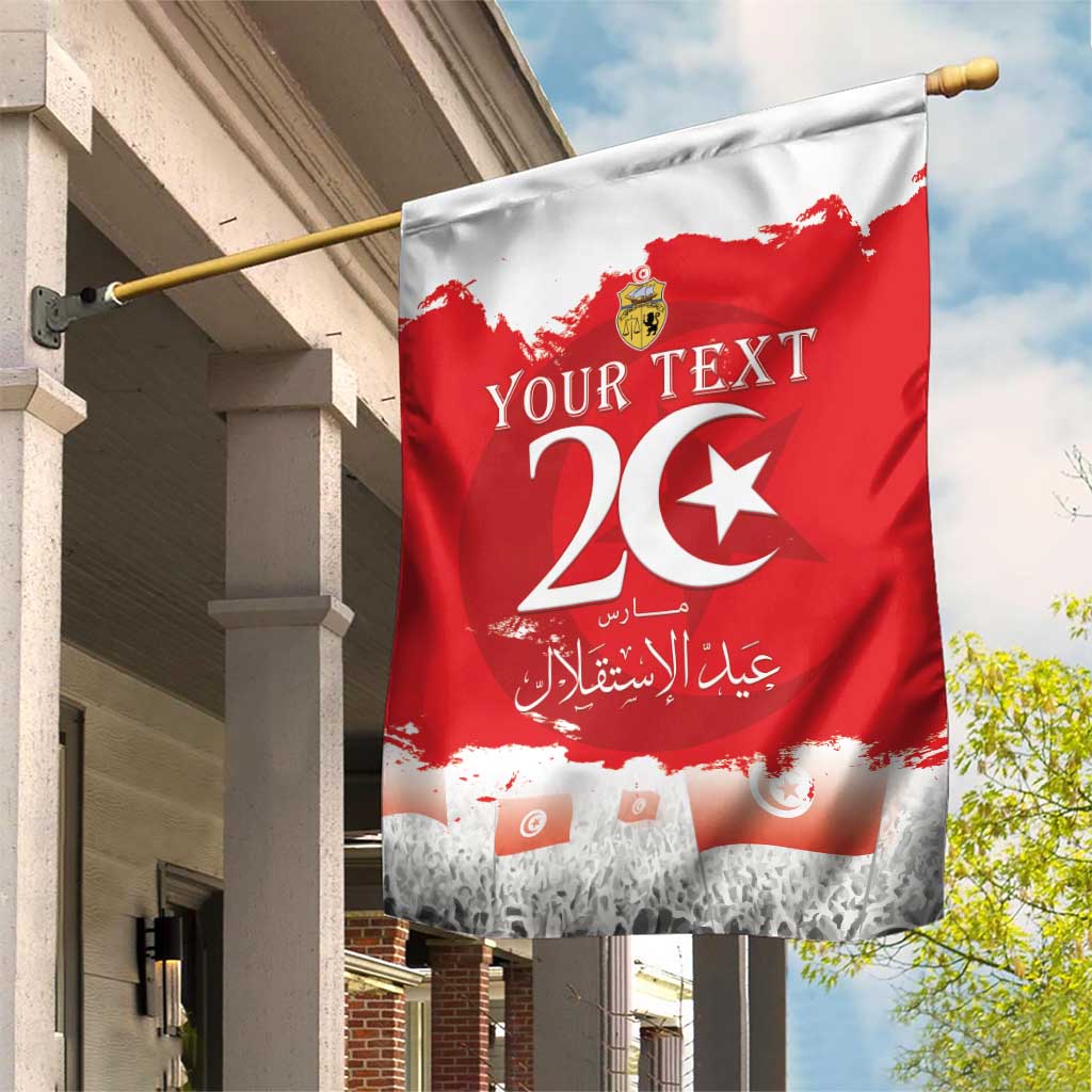Personalized Afro Tunisia Garden Flag Happy 69th Anniversary Independence LT15