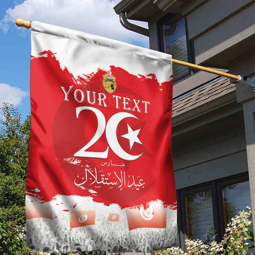 Personalized Afro Tunisia Garden Flag Happy 69th Anniversary Independence LT15