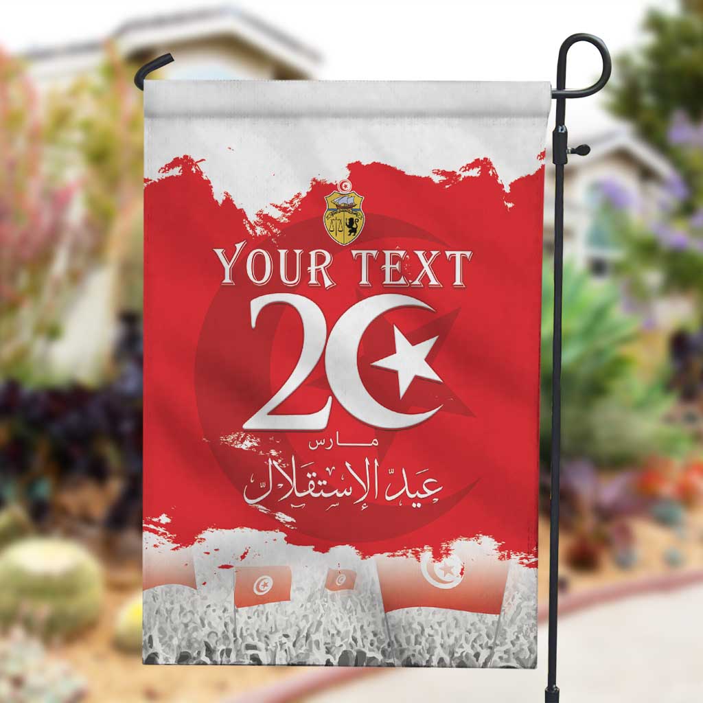 Personalized Afro Tunisia Garden Flag Happy 69th Anniversary Independence LT15