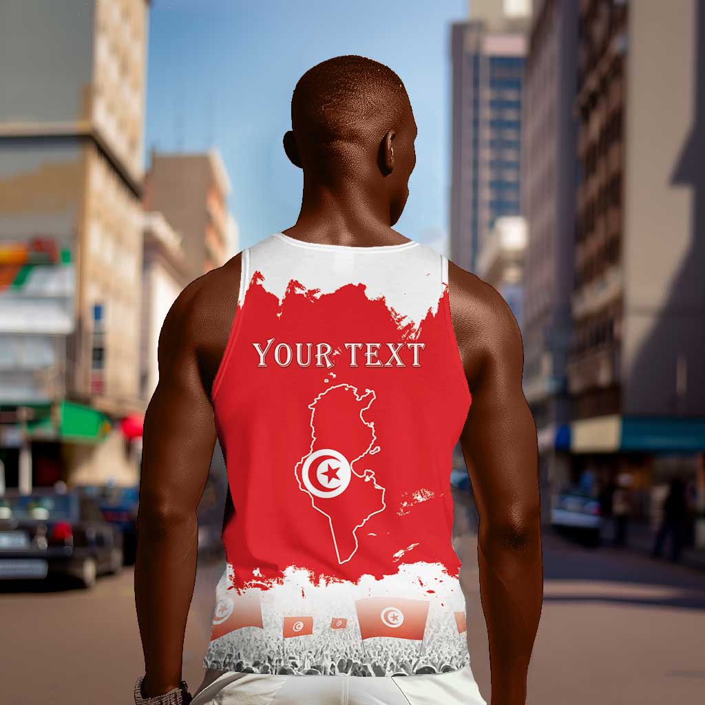 Personalized Afro Tunisia Men Tank Top Happy 69th Anniversary Independence LT15
