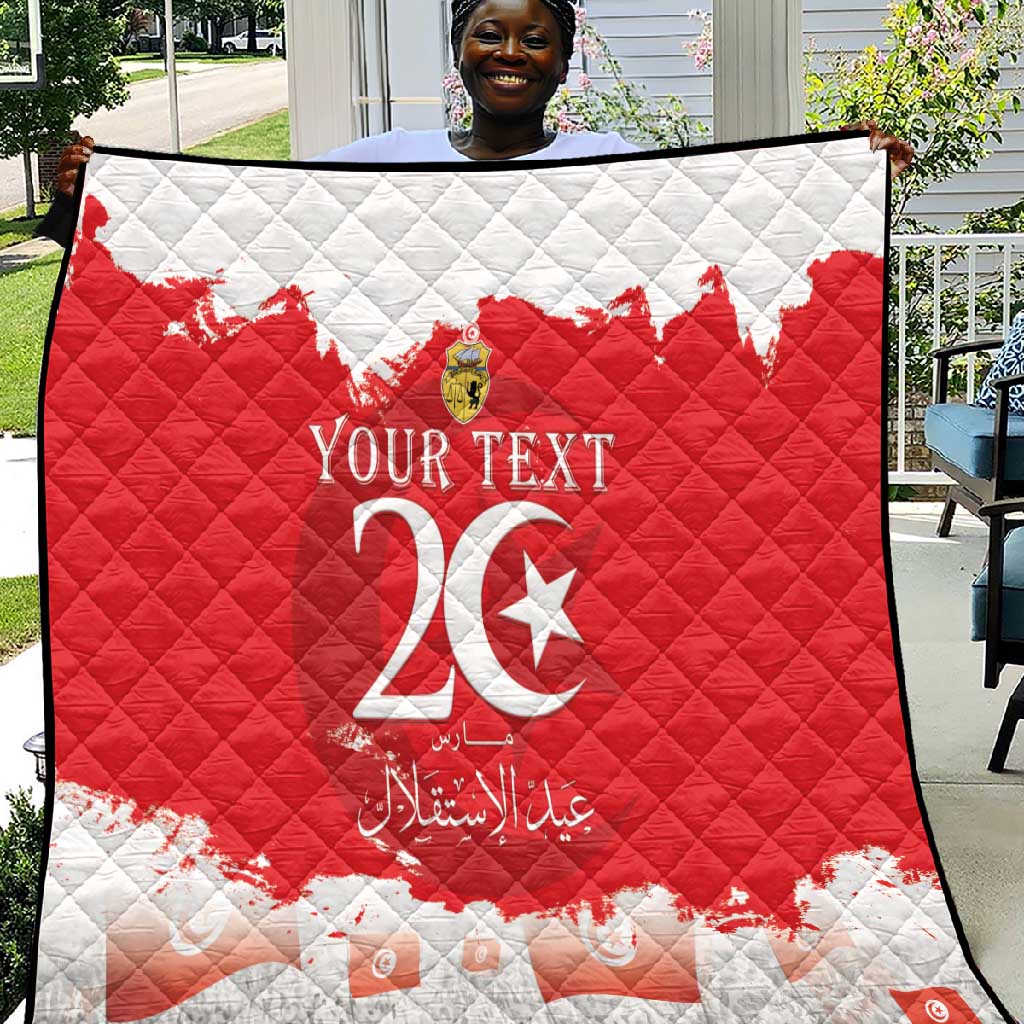Personalized Afro Tunisia Quilt Happy 69th Anniversary Independence LT15