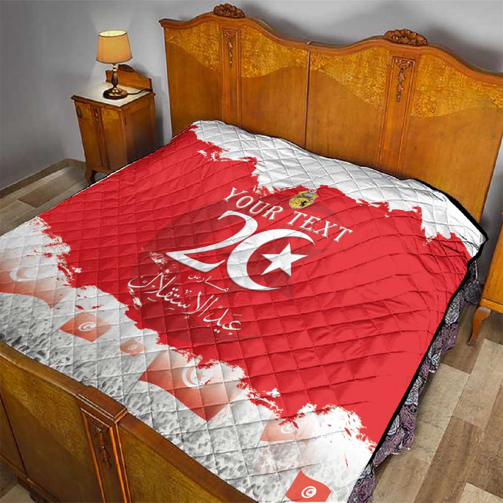 Personalized Afro Tunisia Quilt Happy 69th Anniversary Independence LT15