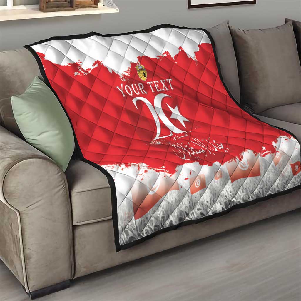 Personalized Afro Tunisia Quilt Happy 69th Anniversary Independence LT15