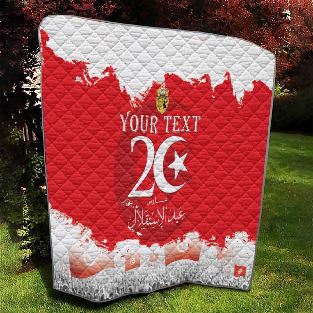 Personalized Afro Tunisia Quilt Happy 69th Anniversary Independence LT15