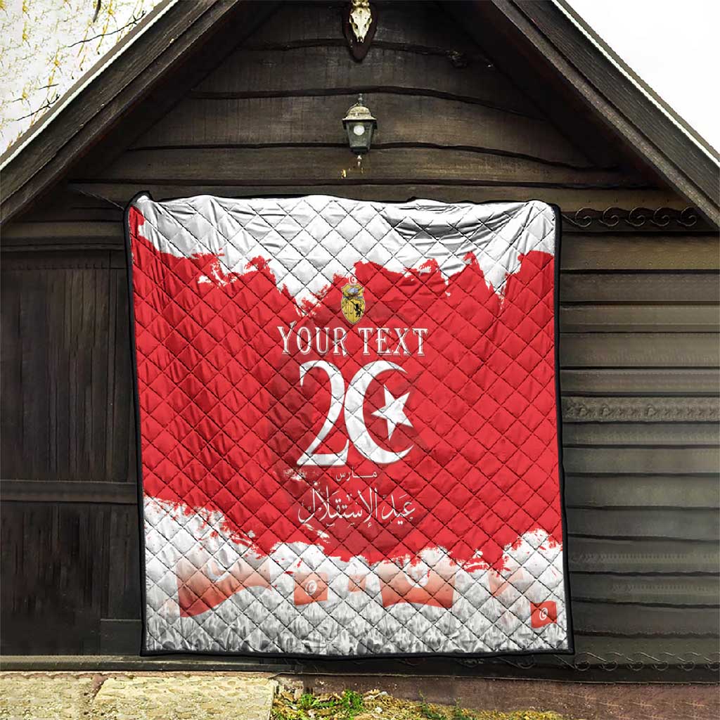 Personalized Afro Tunisia Quilt Happy 69th Anniversary Independence LT15