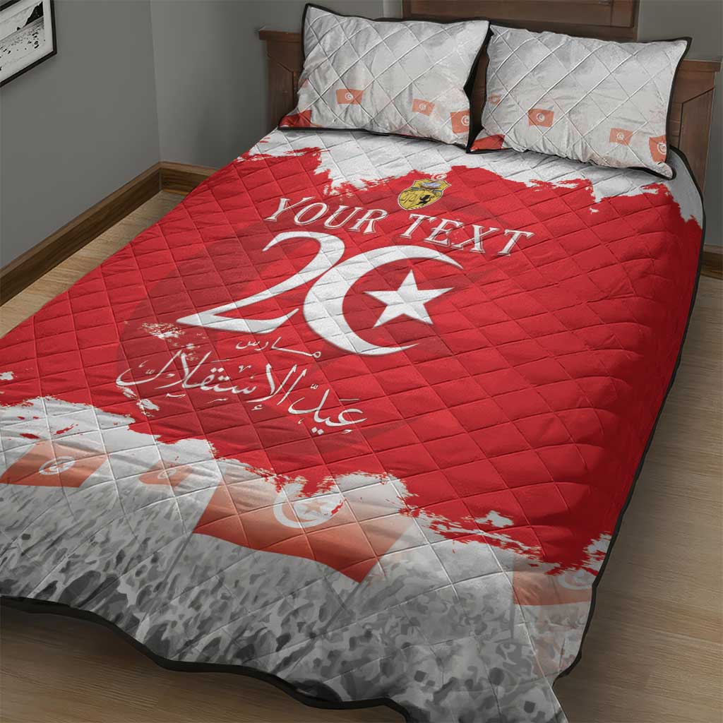 Personalized Afro Tunisia Quilt Bed Set Happy 69th Anniversary Independence LT15
