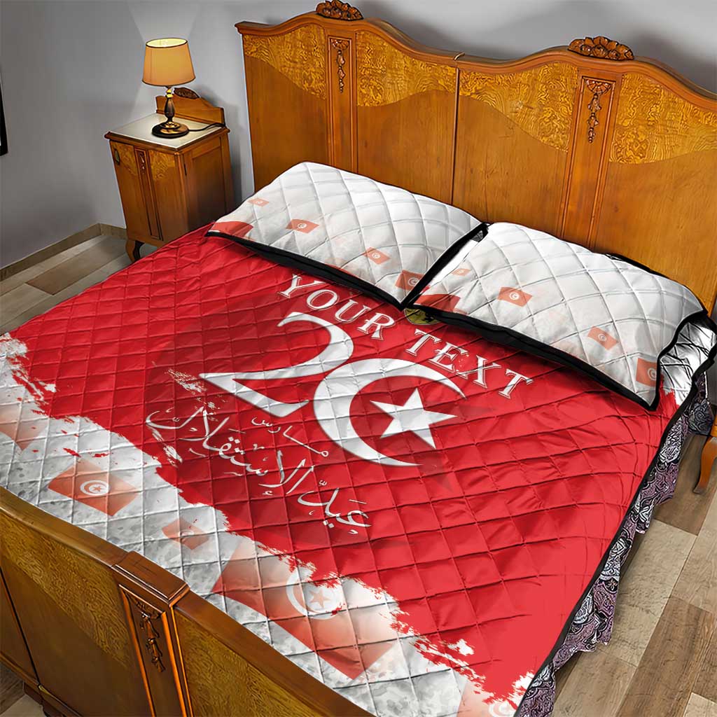 Personalized Afro Tunisia Quilt Bed Set Happy 69th Anniversary Independence LT15
