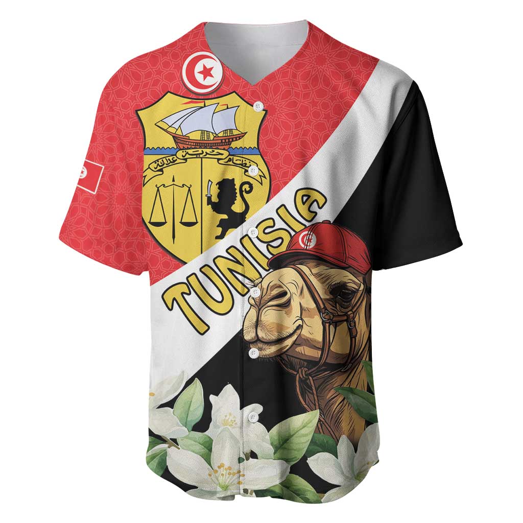 Personalized Afro Tunisia Baseball Jersey Camelus Dromedarius With Jasmine LT15