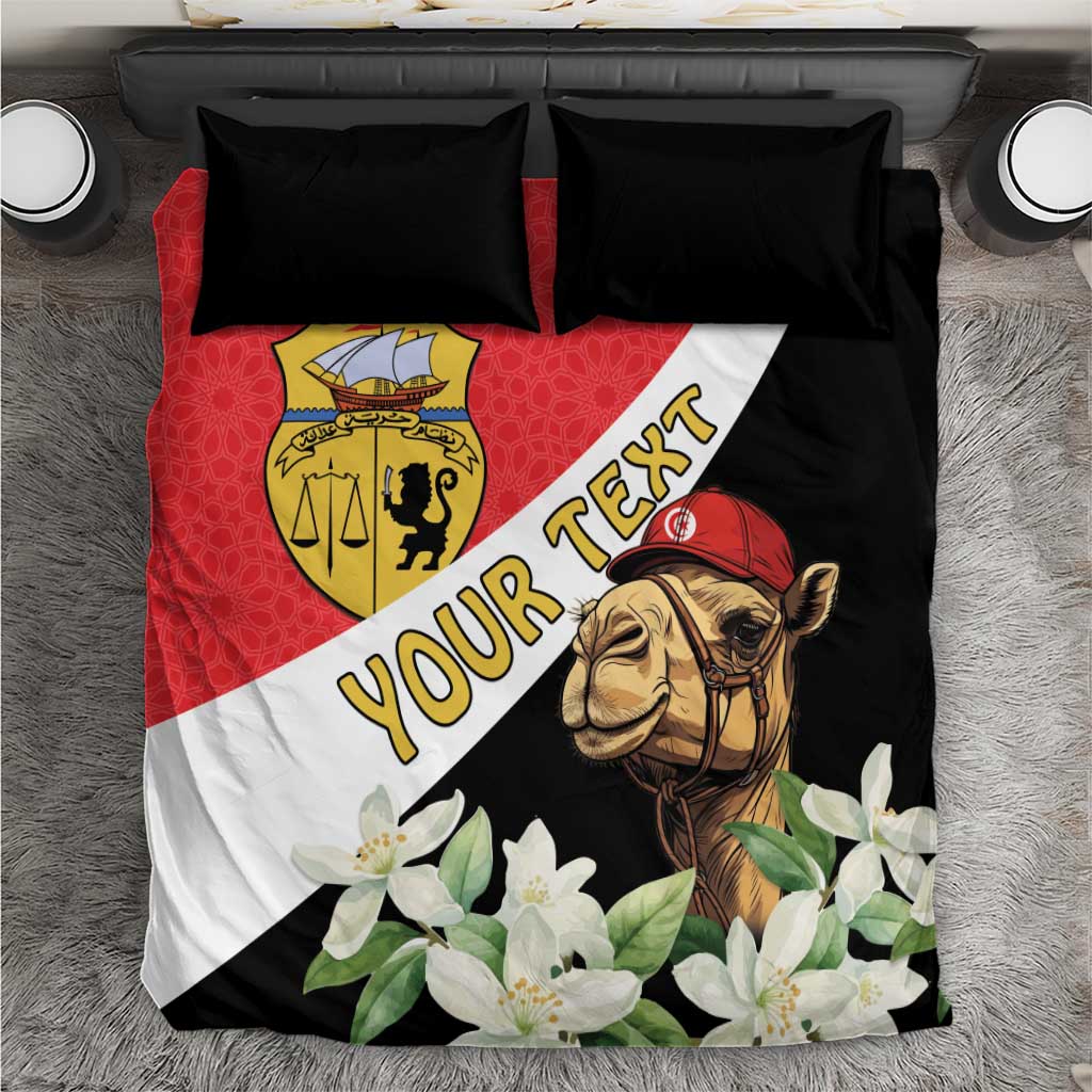 Personalized Afro Tunisia Bedding Set Camelus Dromedarius With Jasmine LT15
