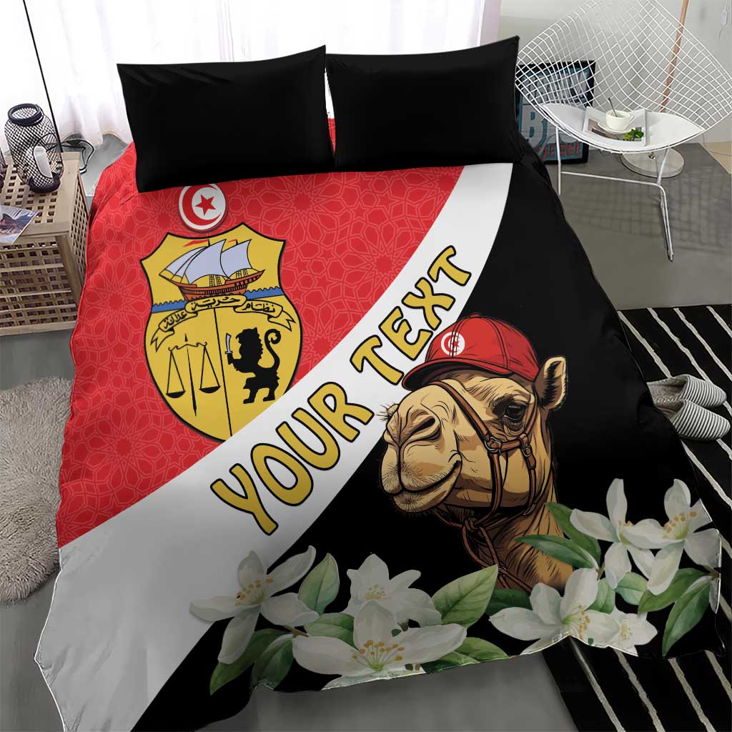 Personalized Afro Tunisia Bedding Set Camelus Dromedarius With Jasmine LT15