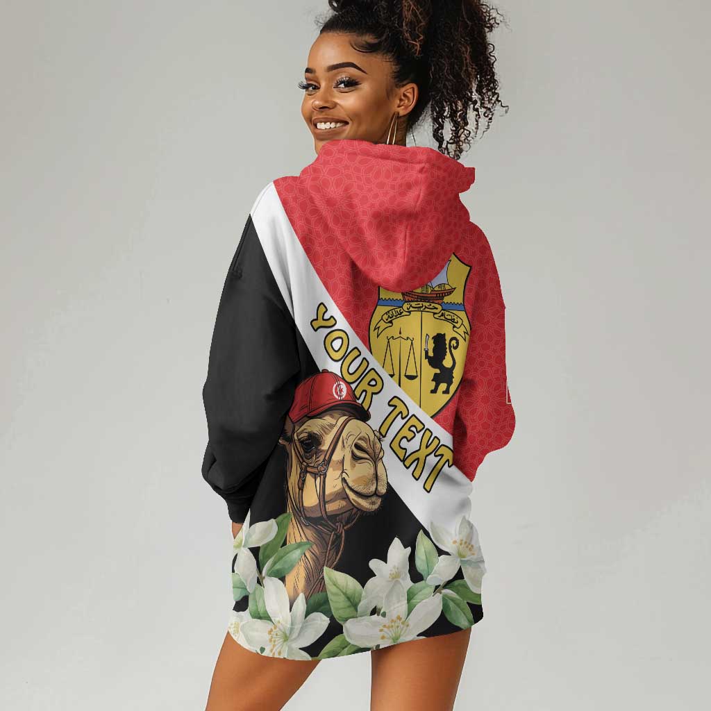 Personalized Afro Tunisia Hoodie Dress Camelus Dromedarius With Jasmine LT15