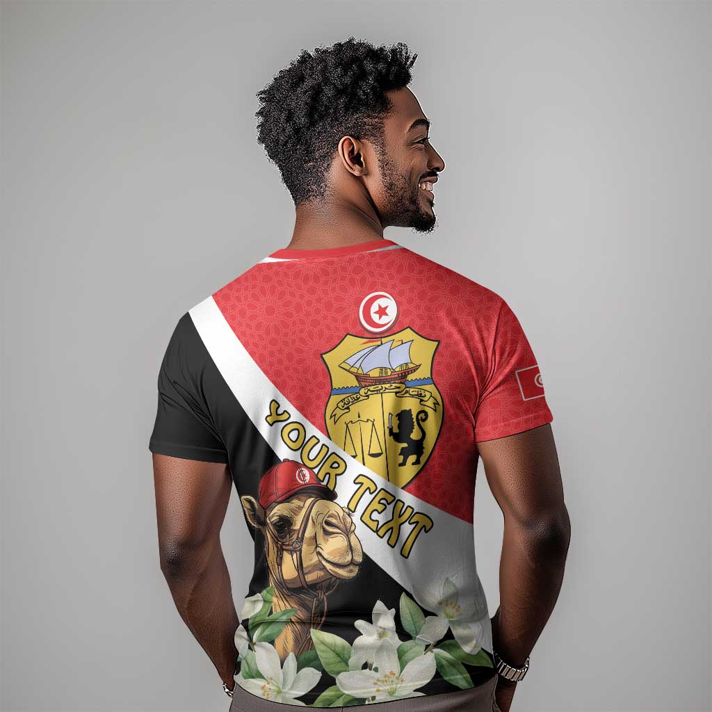 Personalized Afro Tunisia T shirt Camelus Dromedarius With Jasmine LT15