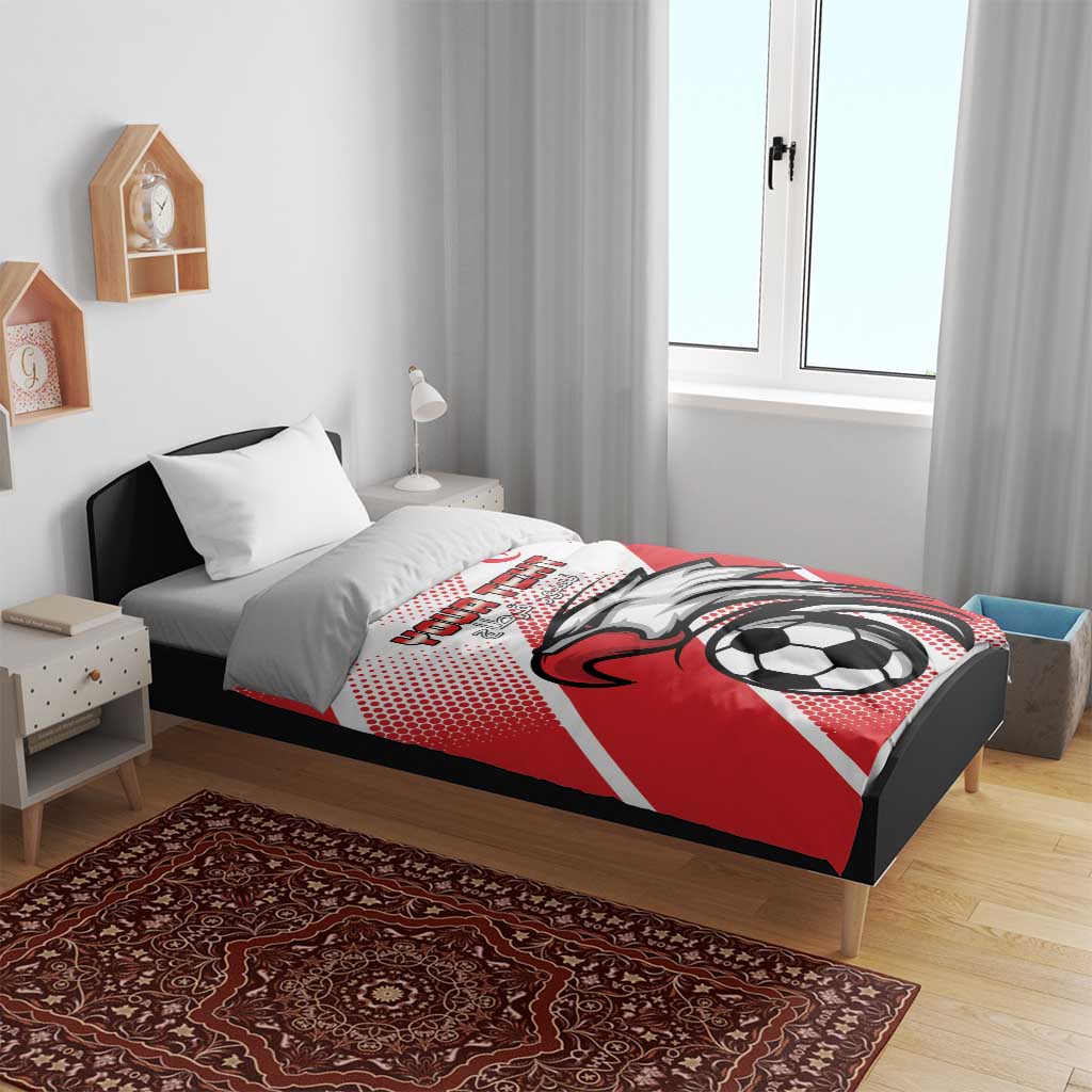 Custom Tunisia Football Bedding Set Go Eagles of Carthage LT15