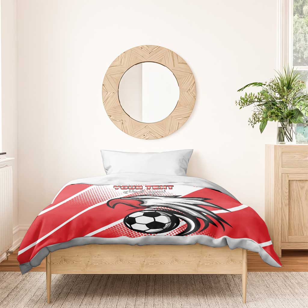 Custom Tunisia Football Bedding Set Go Eagles of Carthage LT15