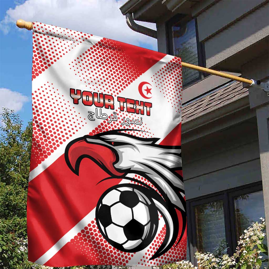 Custom Tunisia Football Garden Flag Go Eagles of Carthage LT15