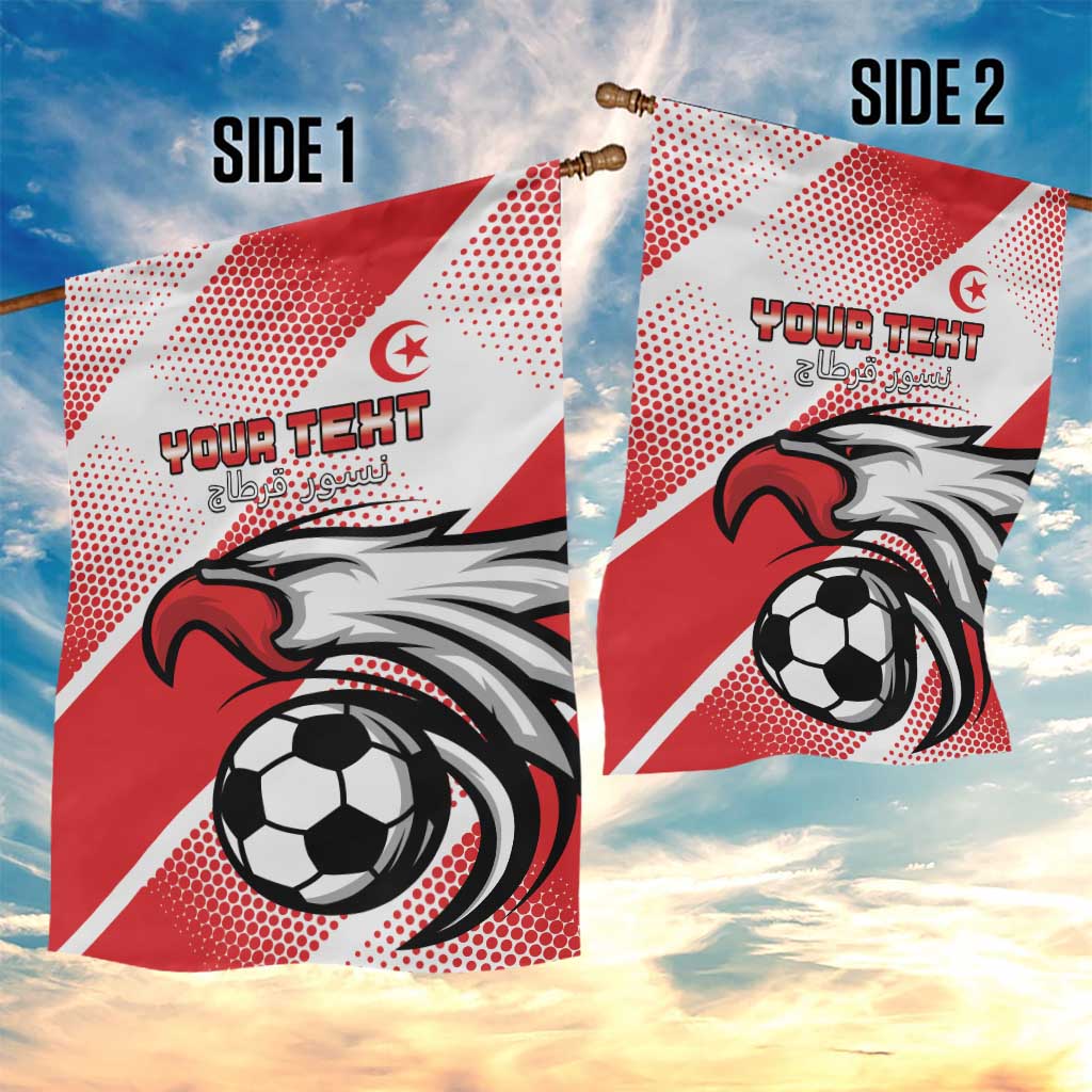Custom Tunisia Football Garden Flag Go Eagles of Carthage LT15