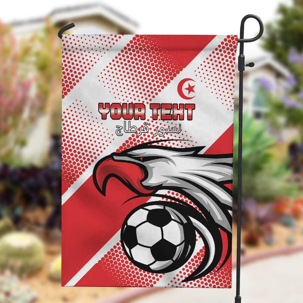 Custom Tunisia Football Garden Flag Go Eagles of Carthage LT15
