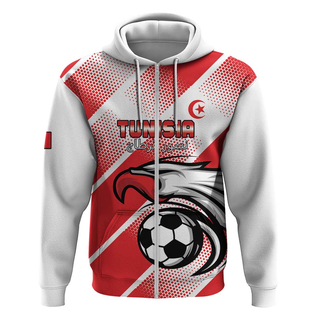 Custom Tunisia Football Hoodie Eagle Mascot - Sporty Style LT15