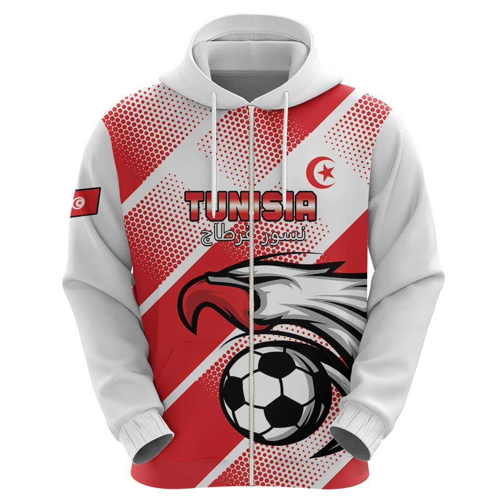 Custom Tunisia Football Hoodie Eagle Mascot - Sporty Style LT15