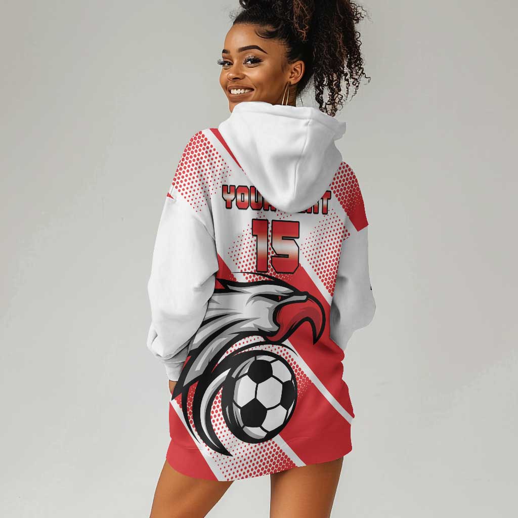 Custom Tunisia Football Hoodie Dress Go Eagles of Carthage LT15