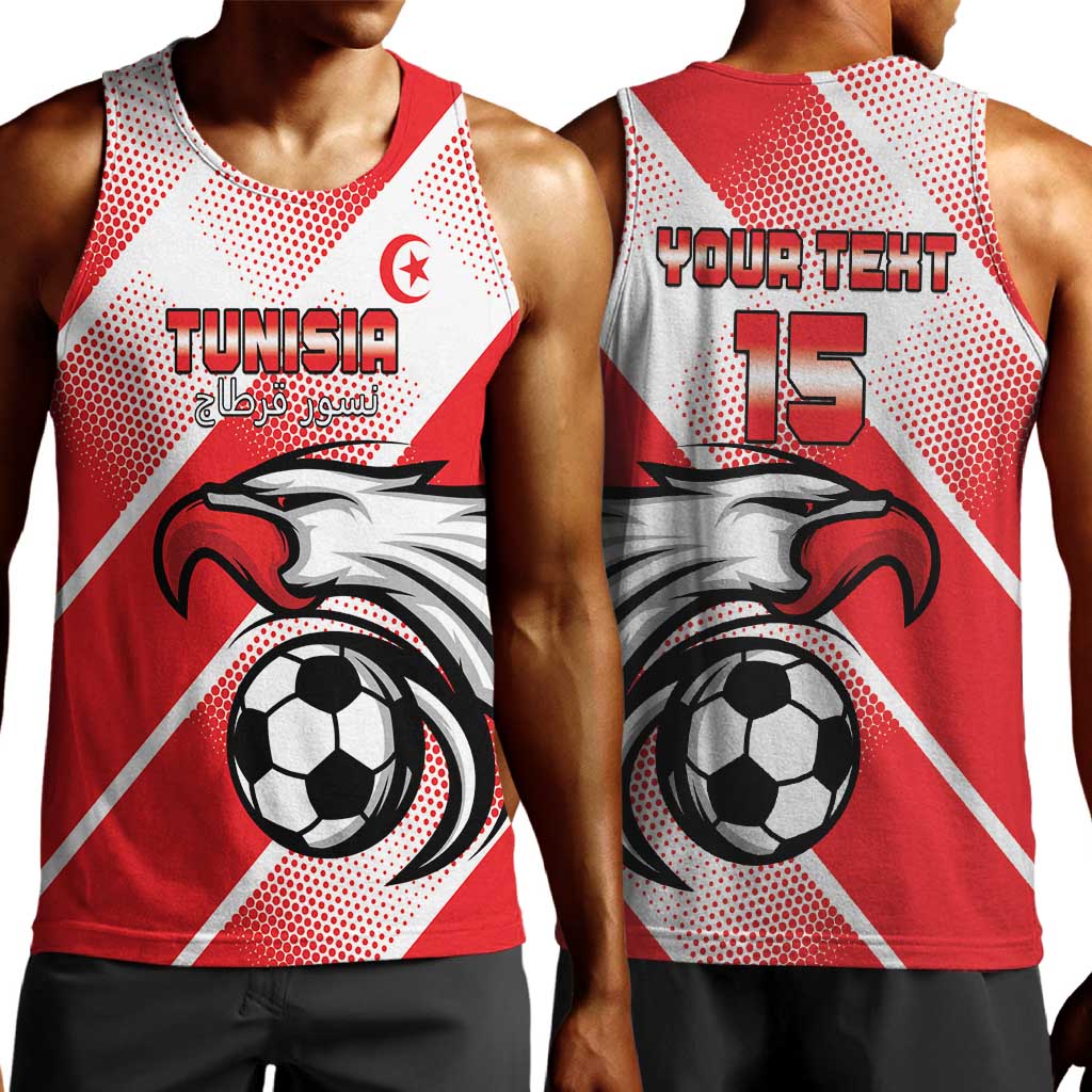 Custom Tunisia Football Men Tank Top Go Eagles of Carthage LT15