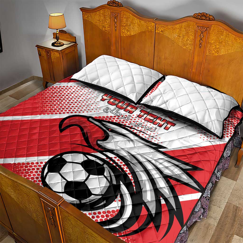 Custom Tunisia Football Quilt Bed Set Go Eagles of Carthage LT15