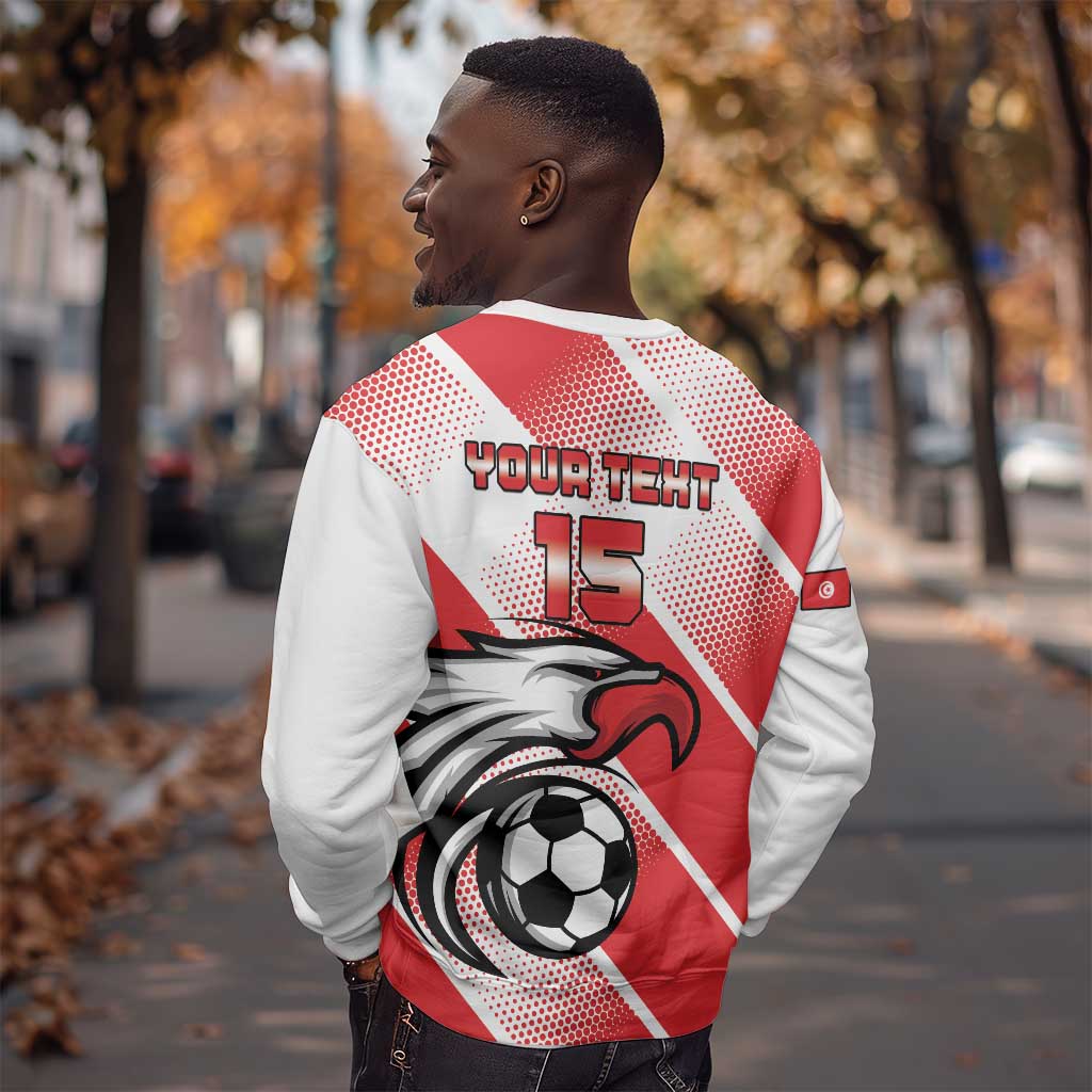 Custom Tunisia Football Sweatshirt Go Eagles of Carthage LT15