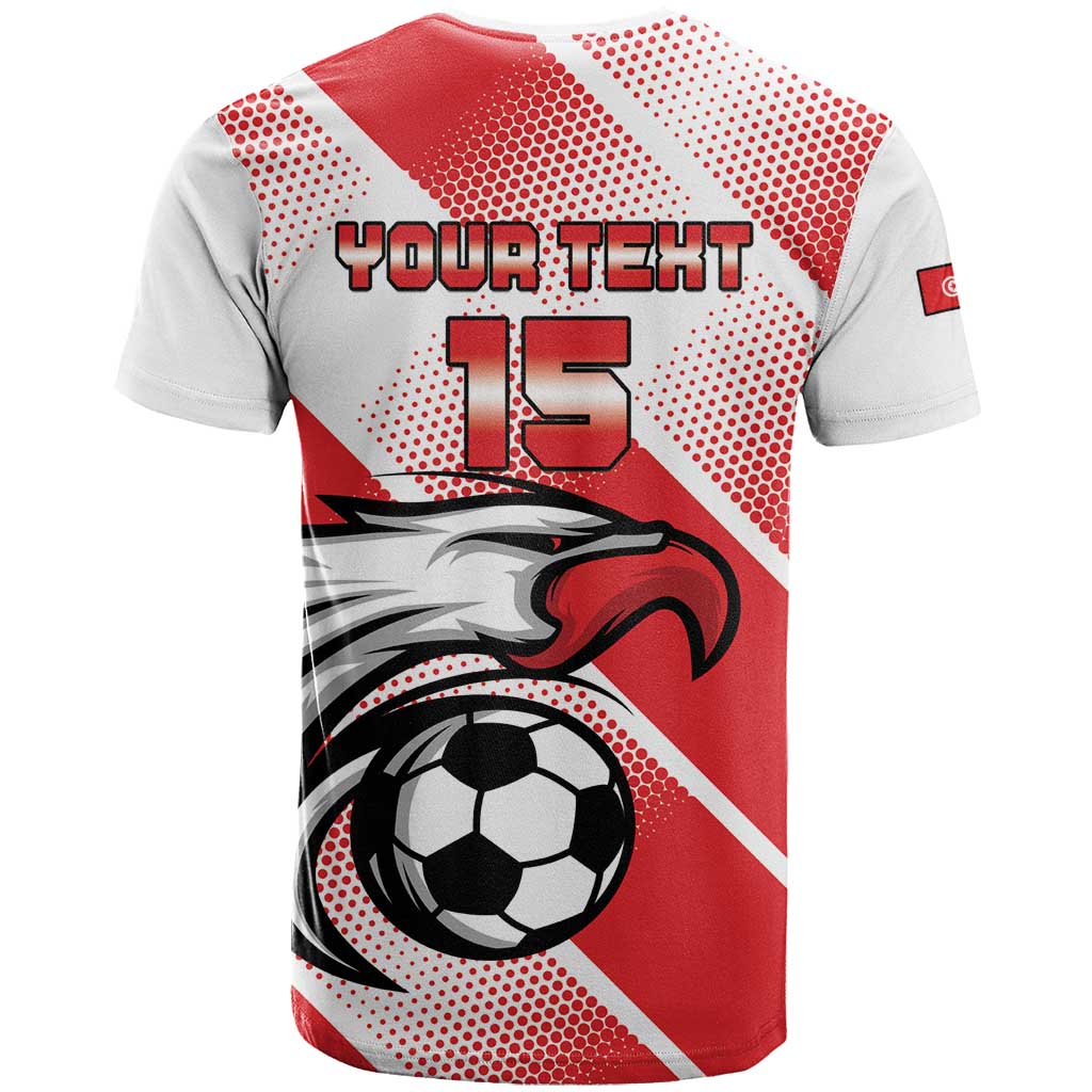 Custom Tunisia Football T shirt Go Eagles of Carthage LT15