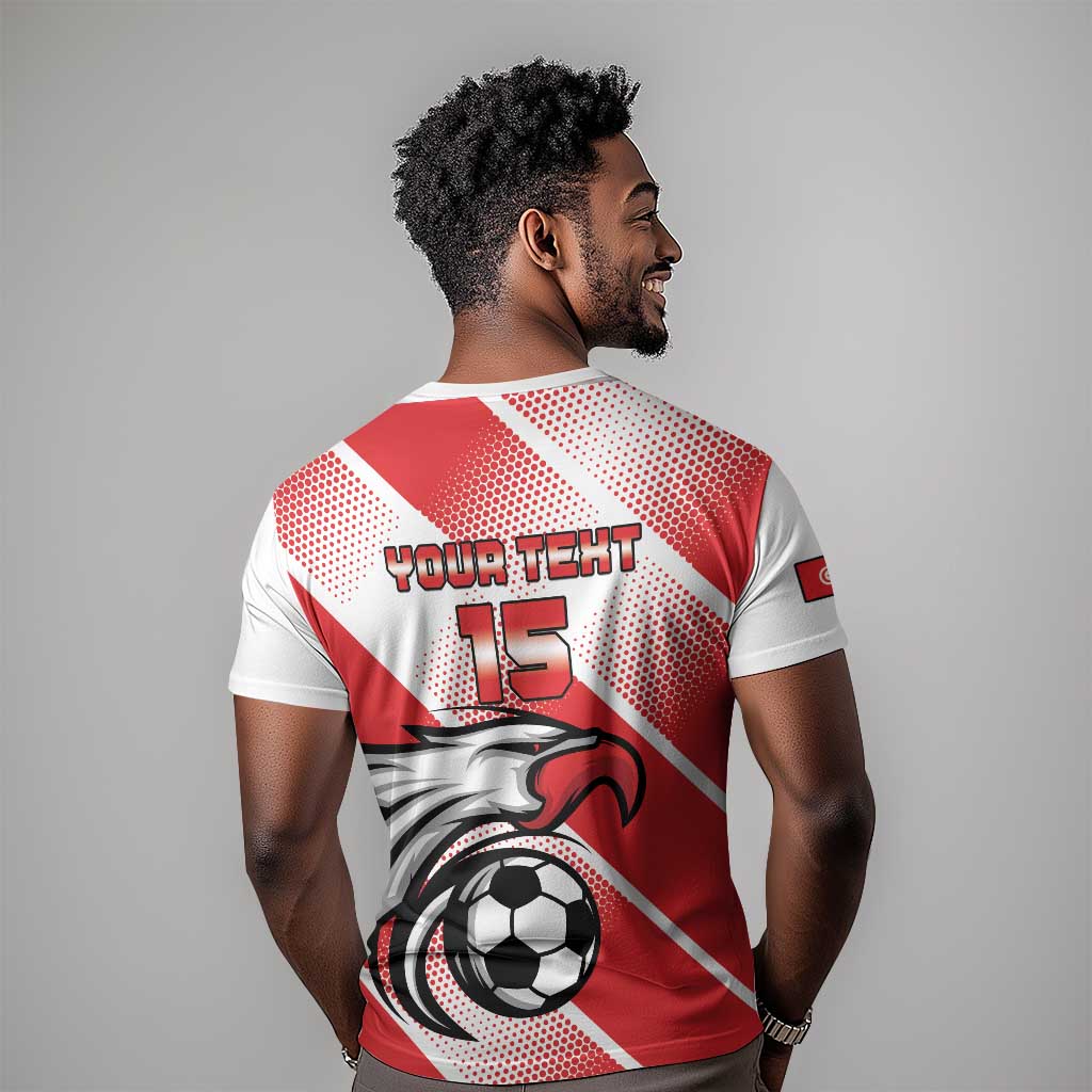 Custom Tunisia Football T shirt Go Eagles of Carthage LT15