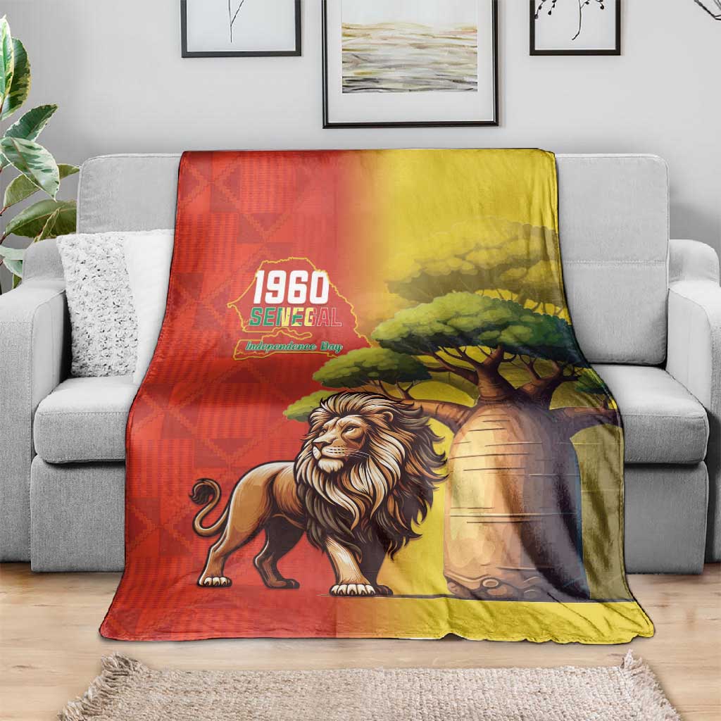 Afro Senegal Independence Day Blanket 65th Anniversary - Kente Pattern LT15