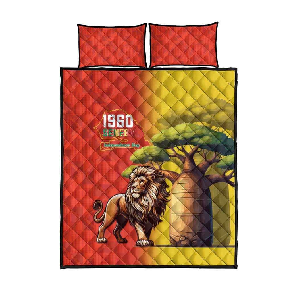 Afro Senegal Independence Day Quilt Bed Set 65th Anniversary - Kente Pattern LT15