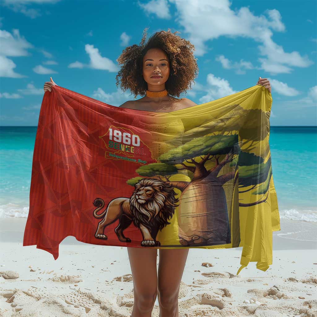 Afro Senegal Independence Day Sarong 65th Anniversary - Kente Pattern LT15