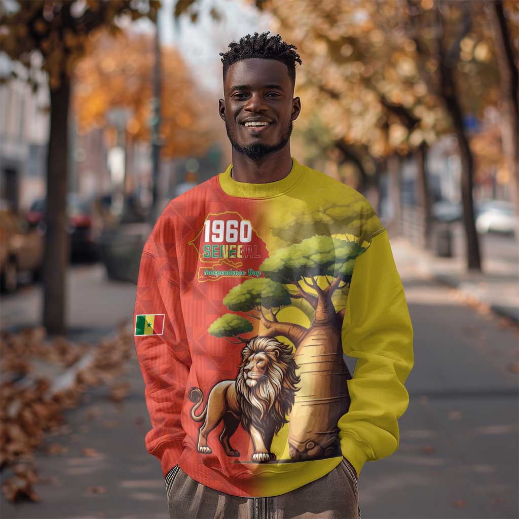 Afro Senegal Independence Day Sweatshirt 65th Anniversary - Kente Pattern LT15