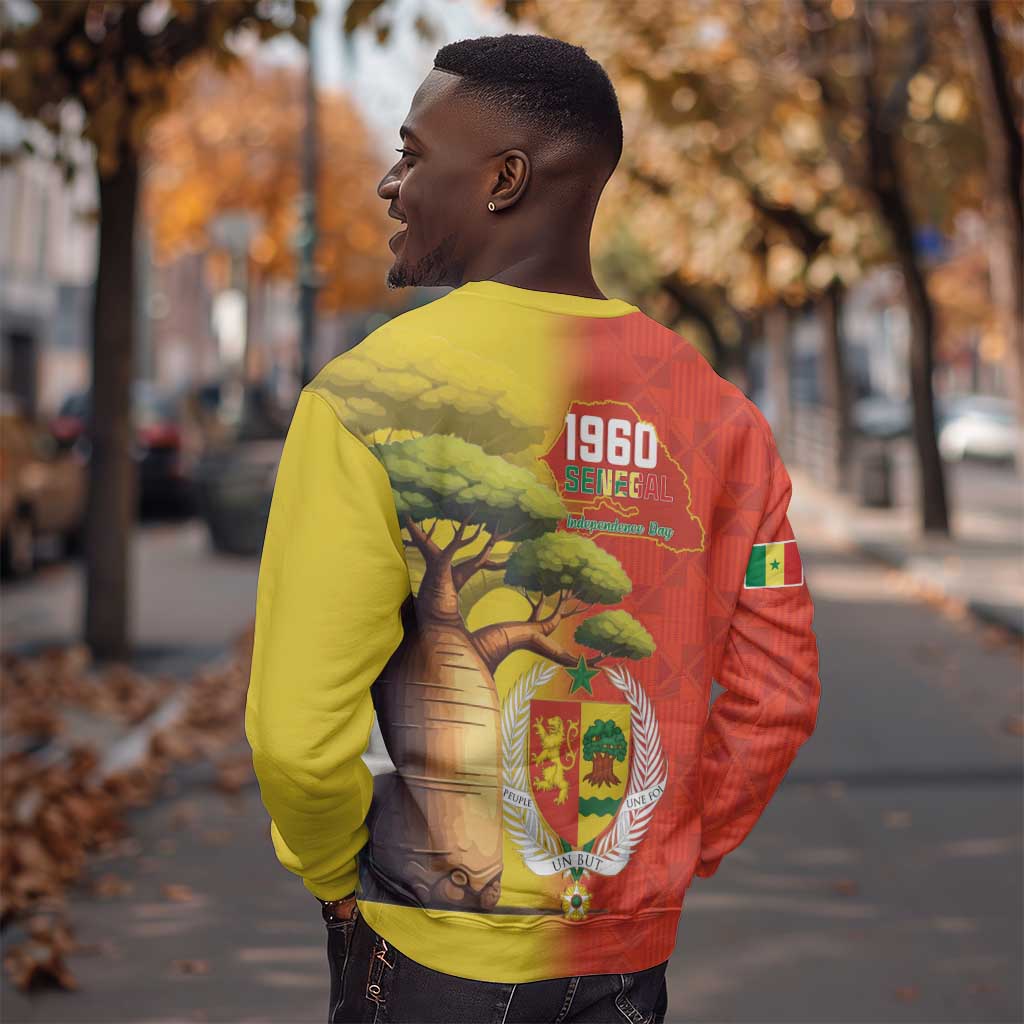 Afro Senegal Independence Day Sweatshirt 65th Anniversary - Kente Pattern LT15