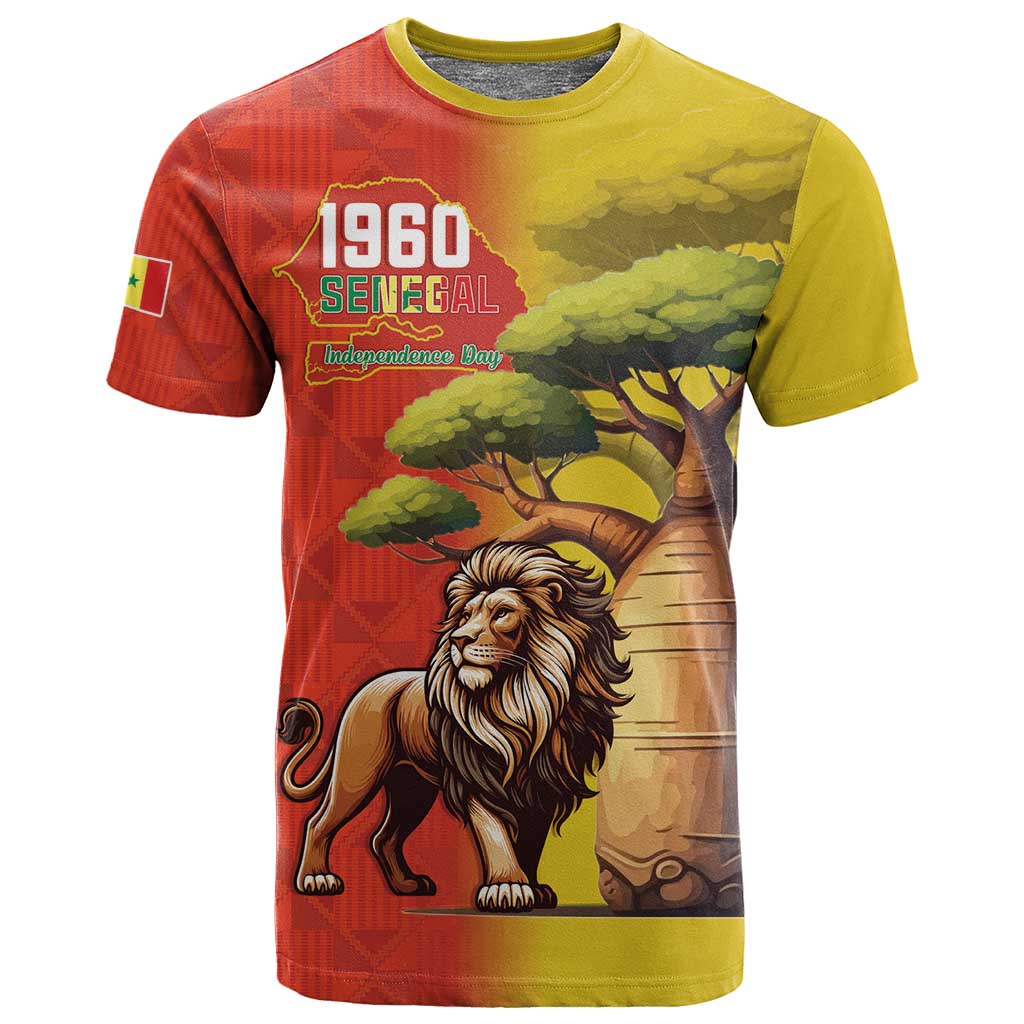 Afro Senegal Independence Day T shirt 65th Anniversary - Kente Pattern LT15