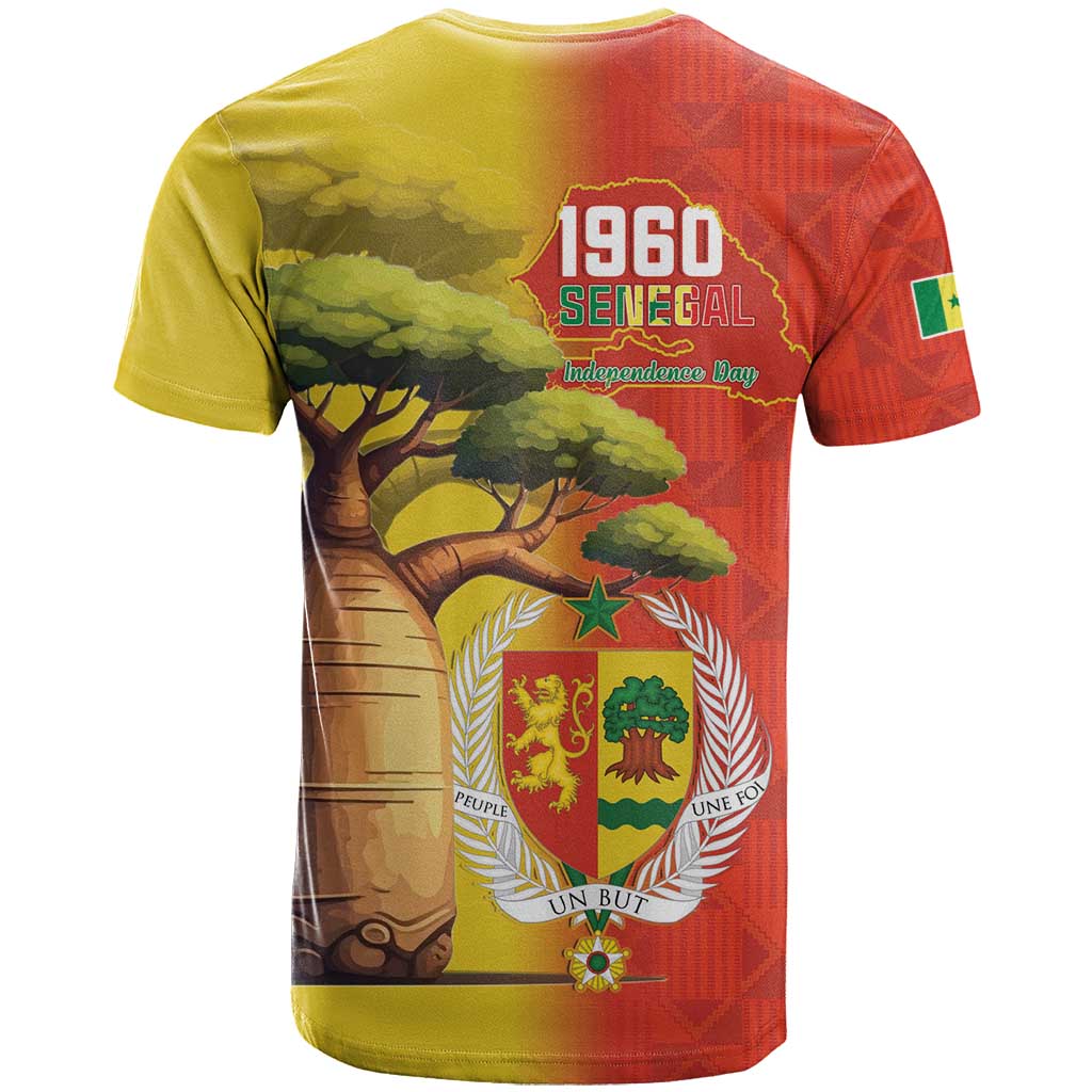 Afro Senegal Independence Day T shirt 65th Anniversary - Kente Pattern LT15