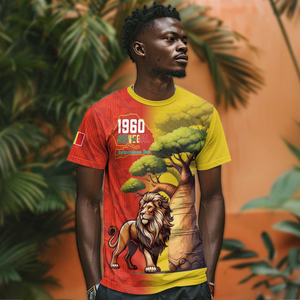 Afro Senegal Independence Day T shirt 65th Anniversary - Kente Pattern LT15
