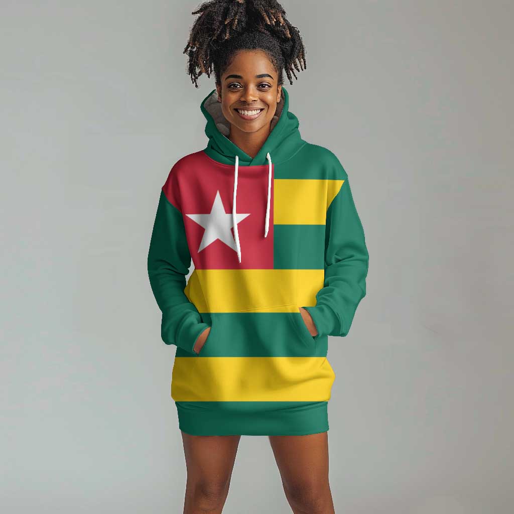 Togolese Independence Day Hoodie Dress Flag Style LT15