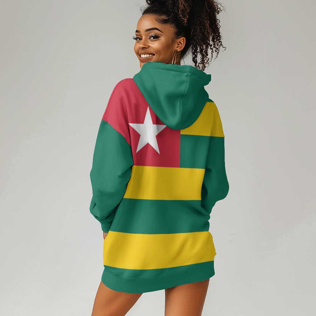 Togolese Independence Day Hoodie Dress Flag Style LT15