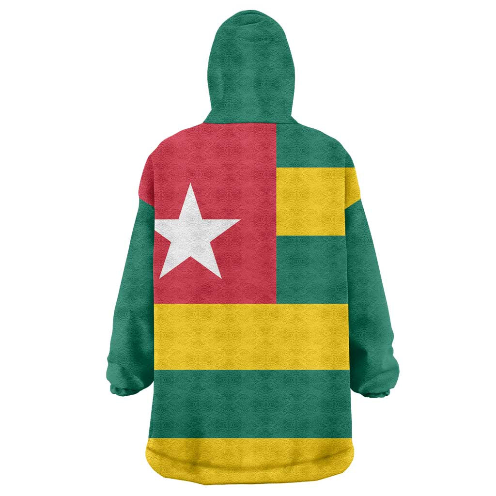 Togolese Independence Day Wearable Blanket Hoodie Flag Style LT15