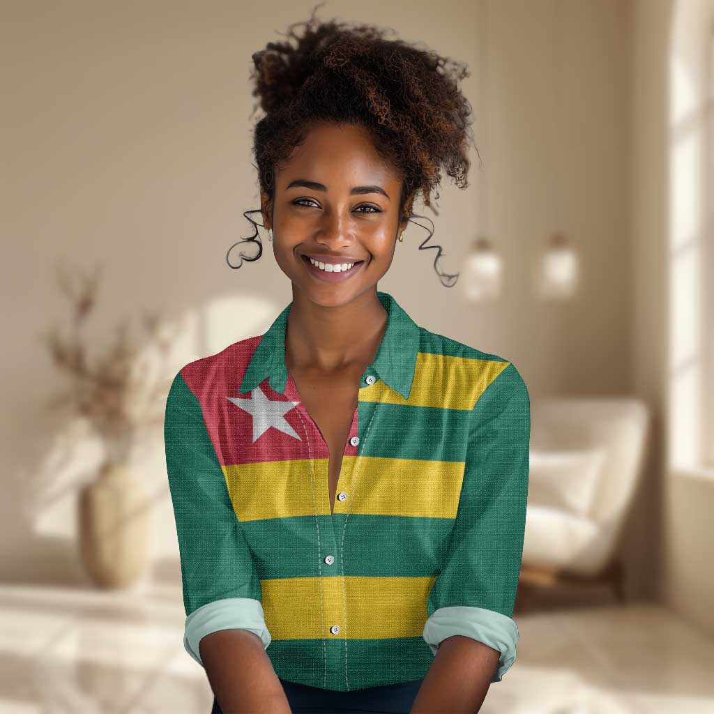 Togolese Independence Day Women Casual Shirt Flag Style LT15