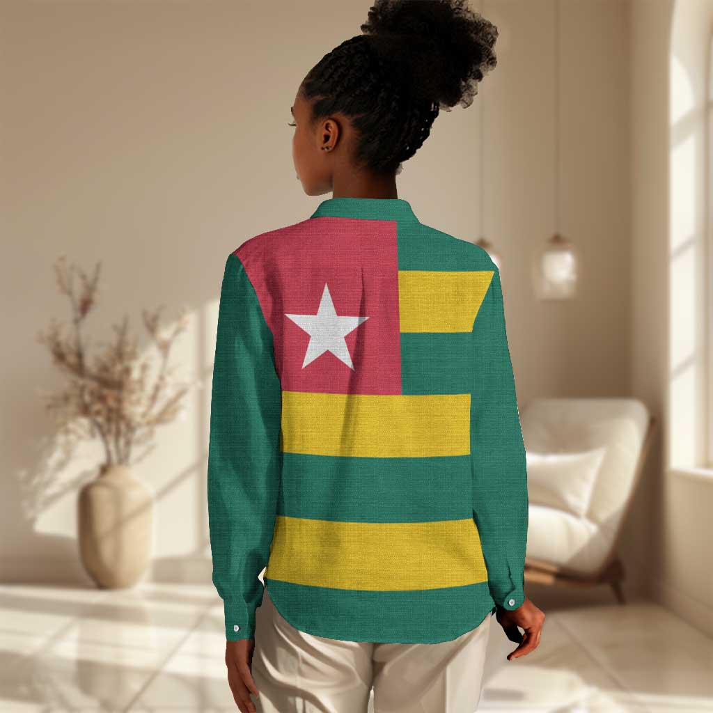 Togolese Independence Day Women Casual Shirt Flag Style LT15