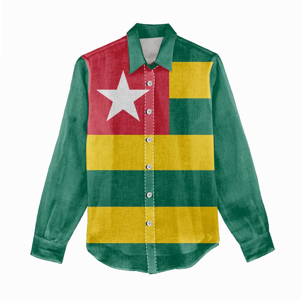 Togolese Independence Day Women Casual Shirt Flag Style LT15