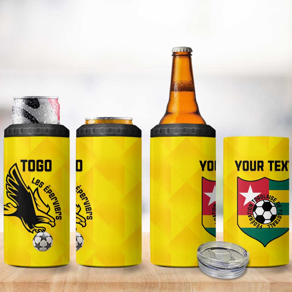 Custom Togo Football 4 in 1 Can Cooler Tumbler Go Champions LT15