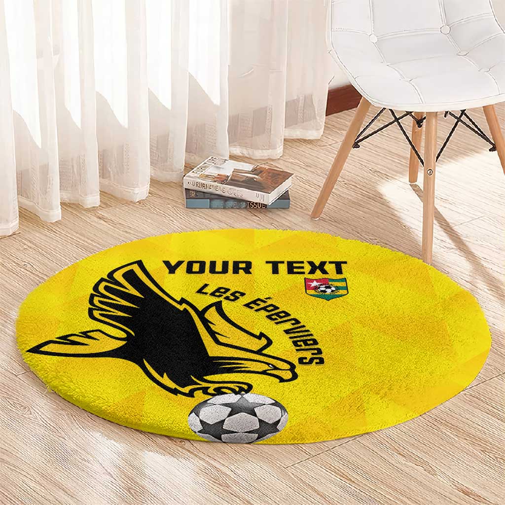 Custom Togo Football Round Carpet Go Champions LT15